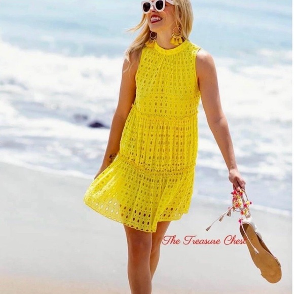 Lilly Pulitzer Dresses & Skirts - Lilly Pulitzer Indira Eyelet Swing Mini Dress